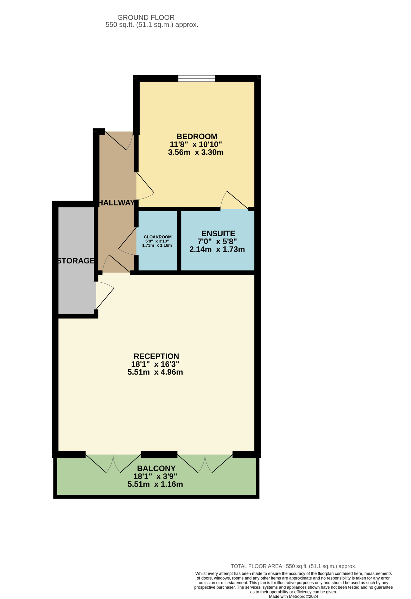 6, Park View Apartments, La Route du Fort, Jersey floorplan