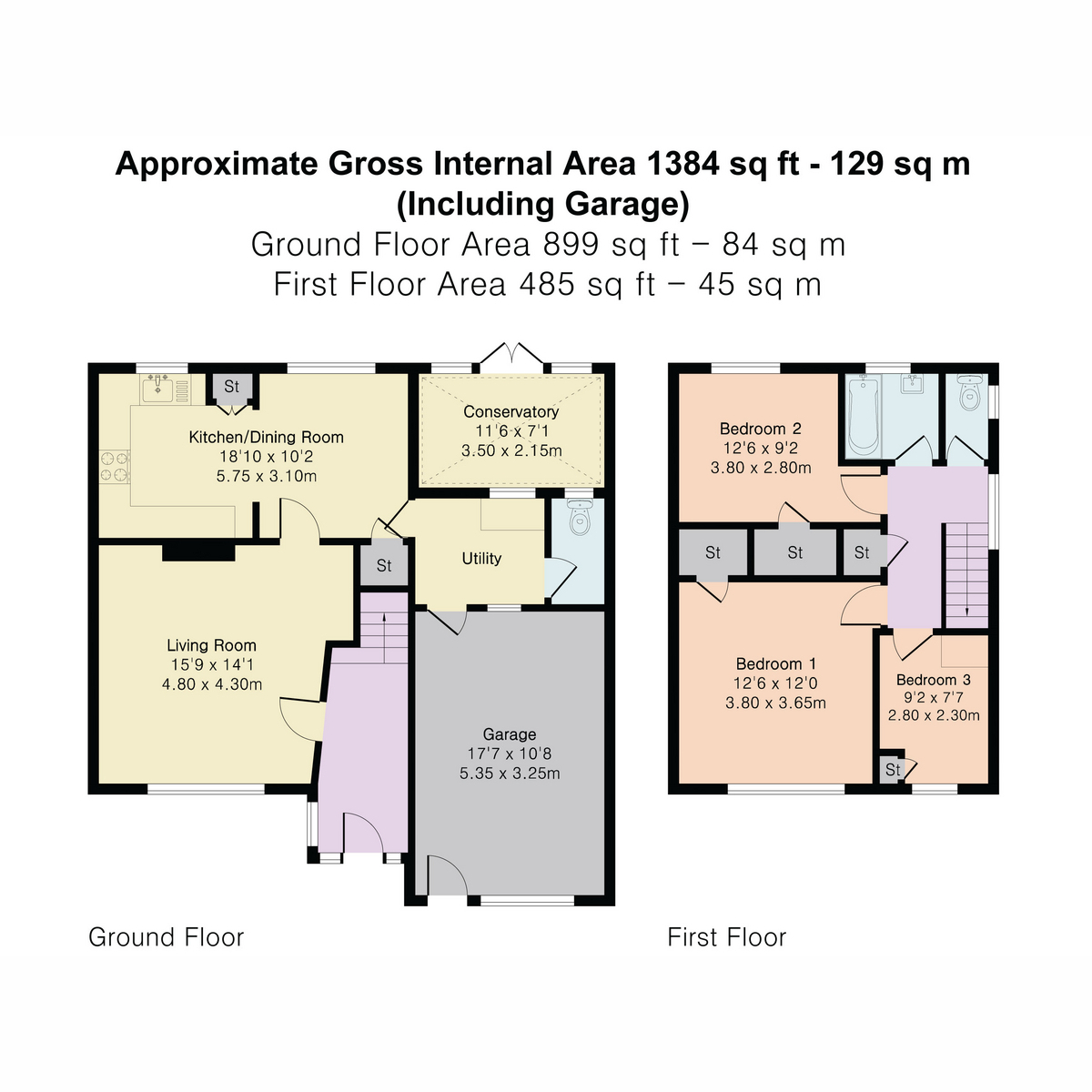 7, Ashtrees Road, Reading floorplan