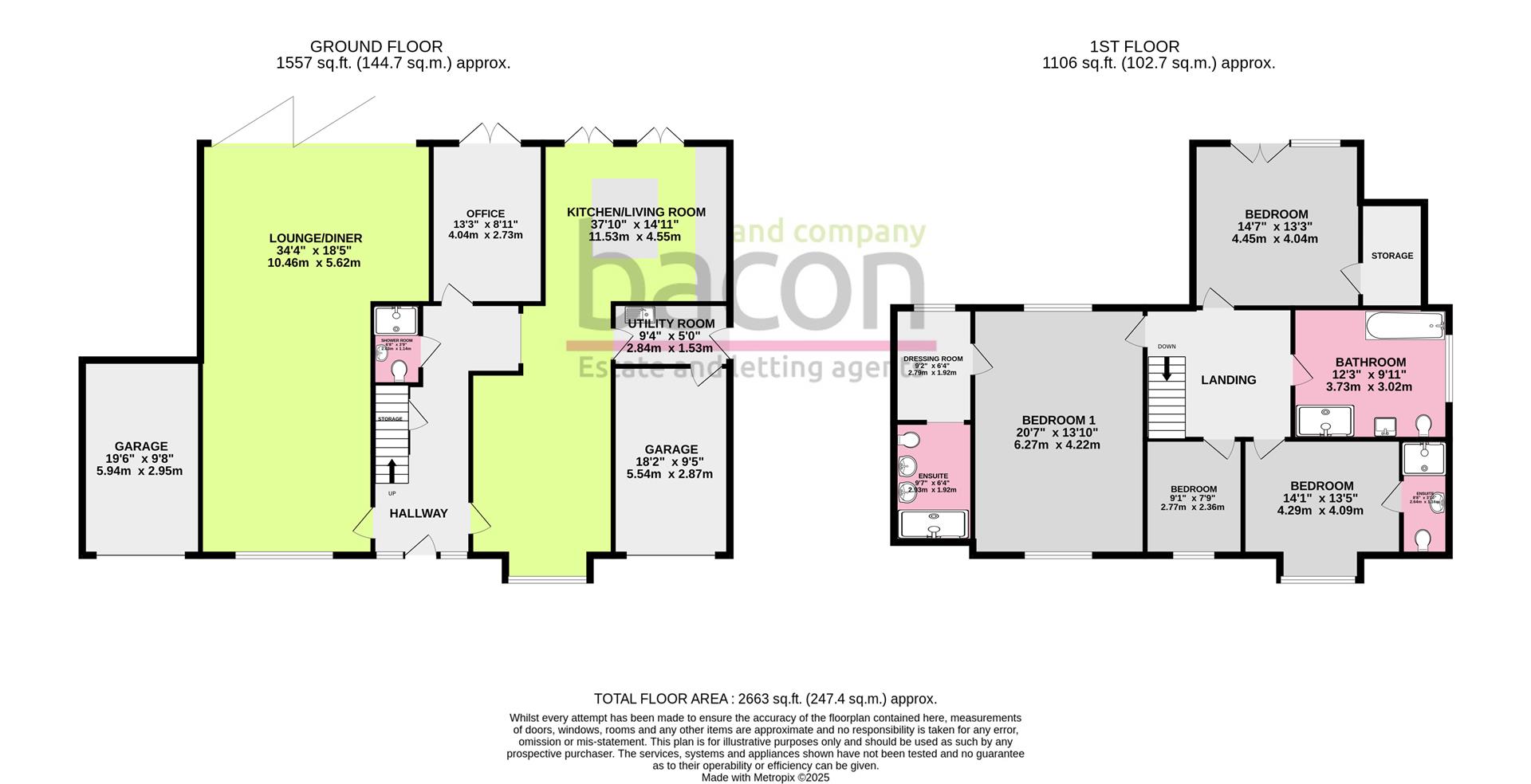 Upper Brighton Road, Charmandean, Worthing, BN14 9HY floorplan