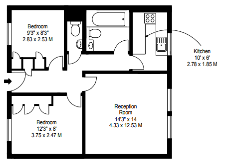 2 Bedrooms Flat to rent in Fulham Road, London SW3