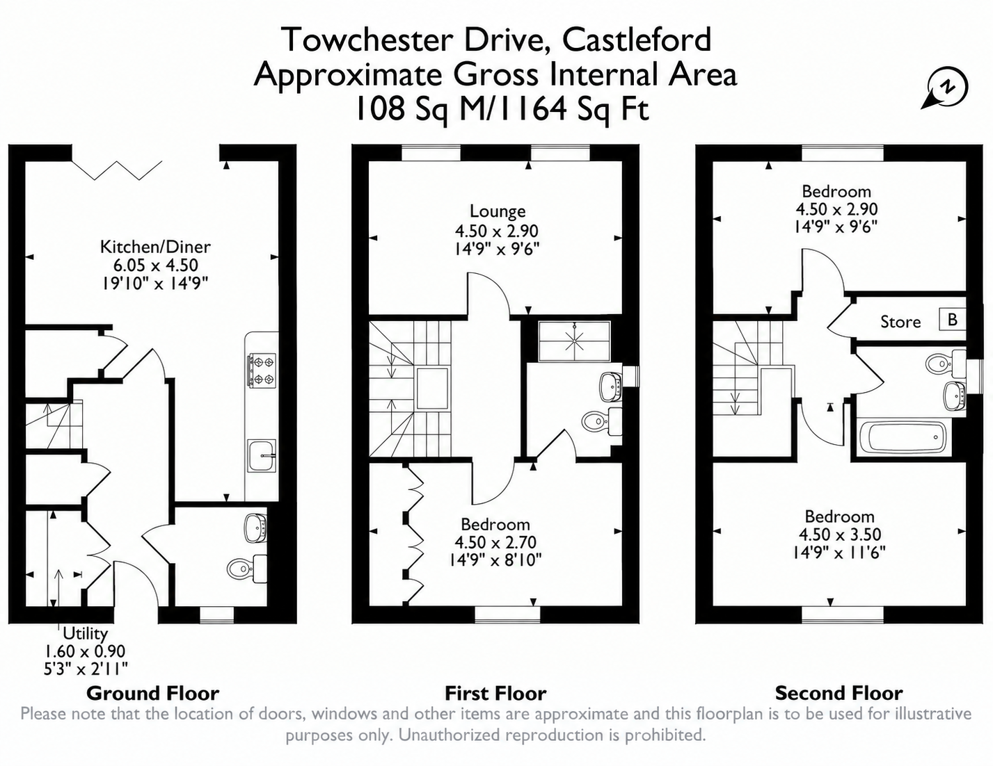 2 Towchester Drive, Castleford floorplan