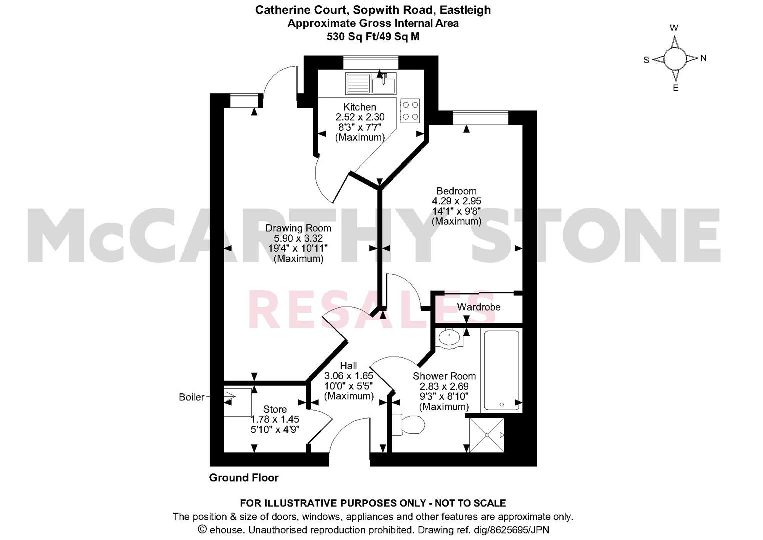 6 Catherine Court, Sopwith Road, Eastleigh floorplan