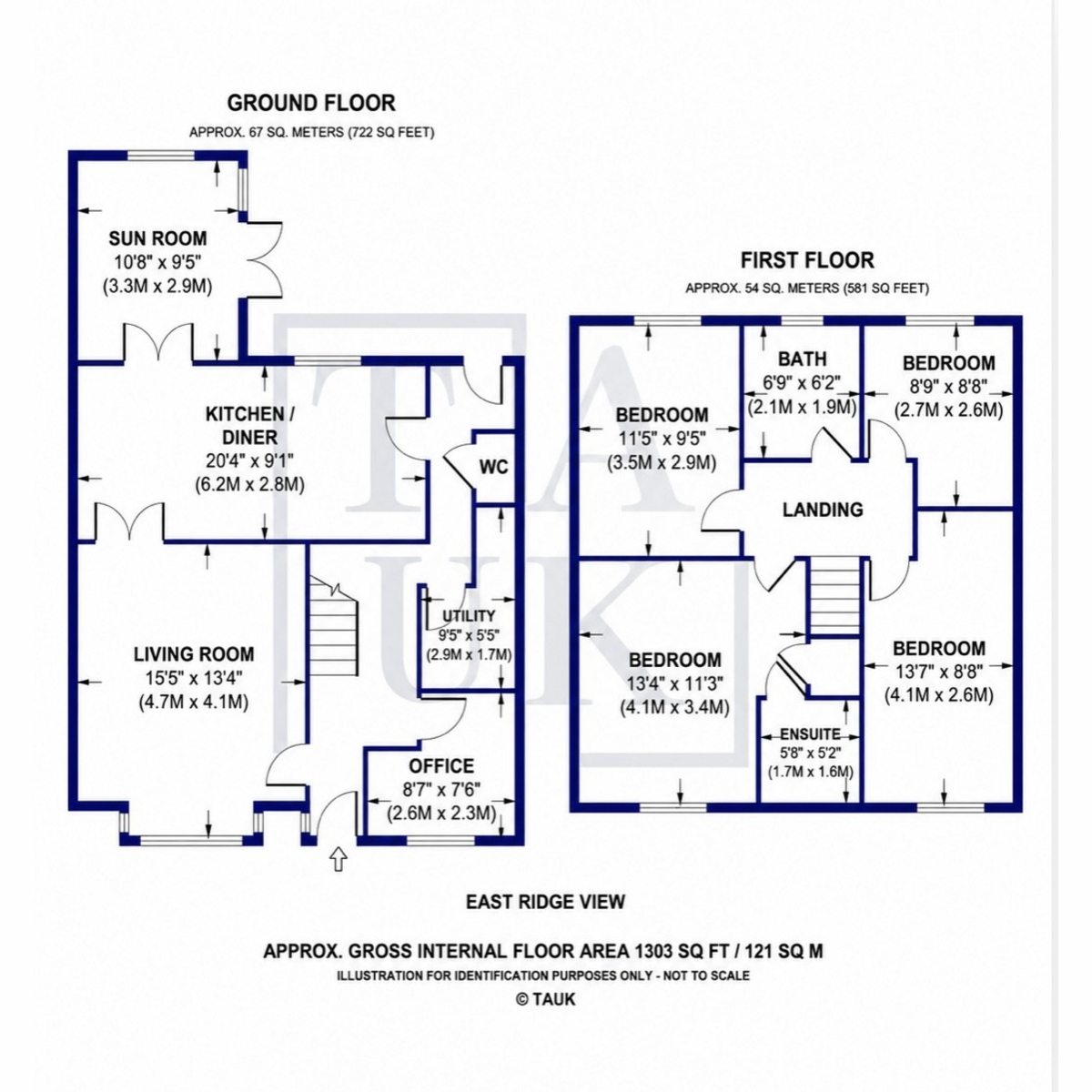23, East Ridge View, Leeds floorplan