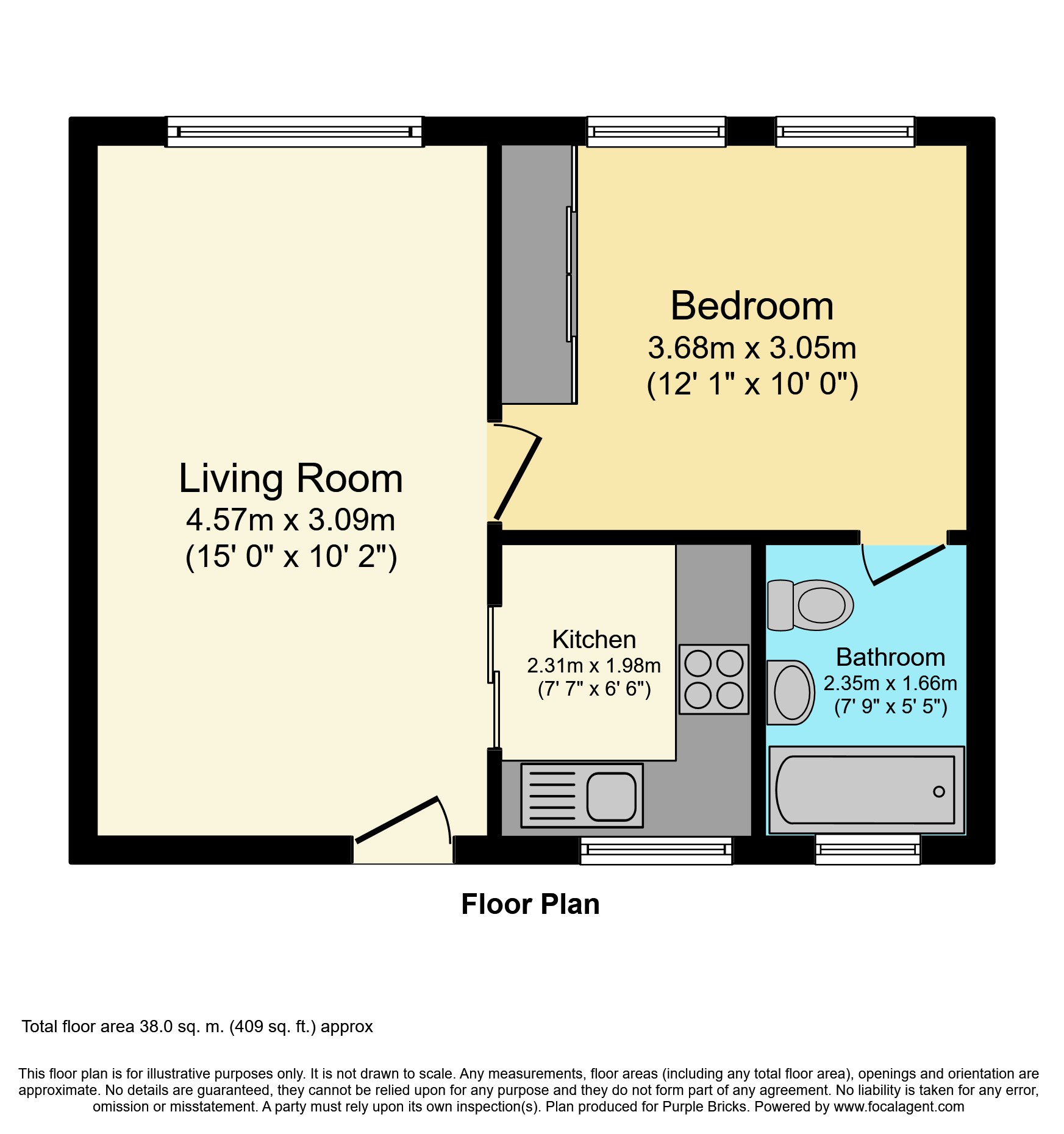 1 Bedrooms Flat for sale in Kimber Road, London SW18