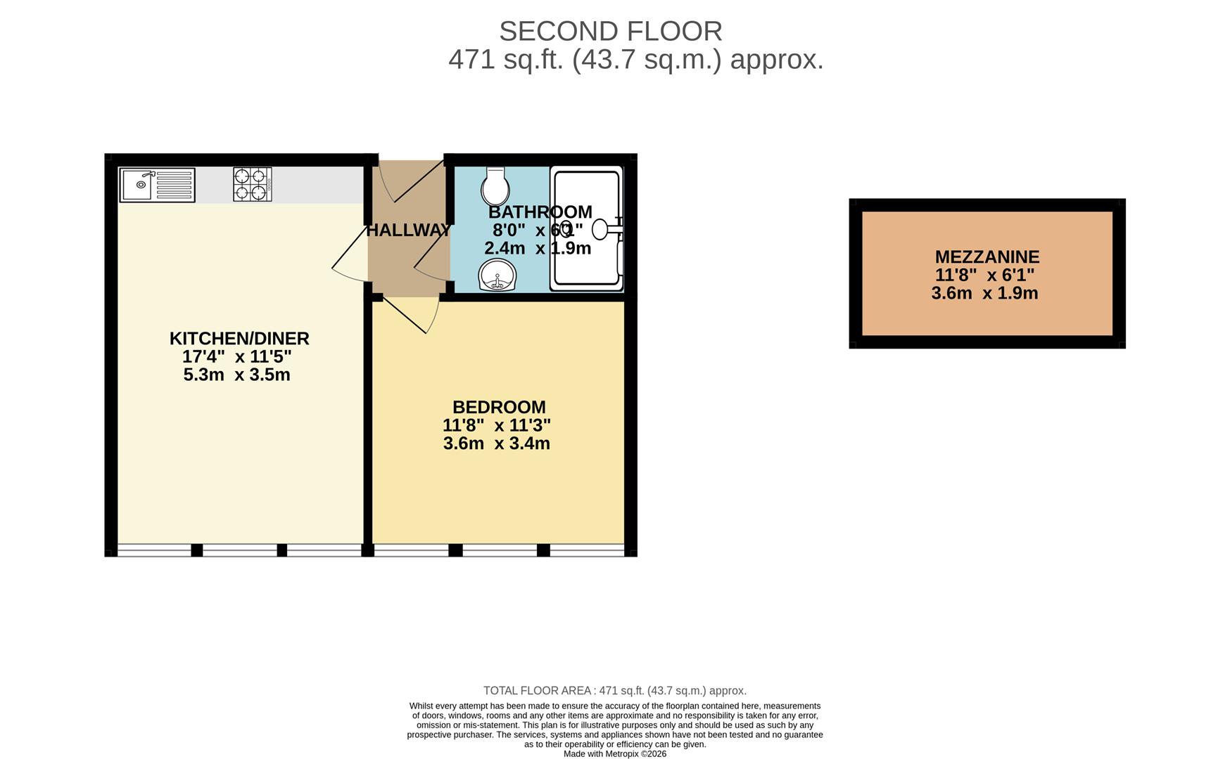 203, The Quant Building, Walthamstow floorplan