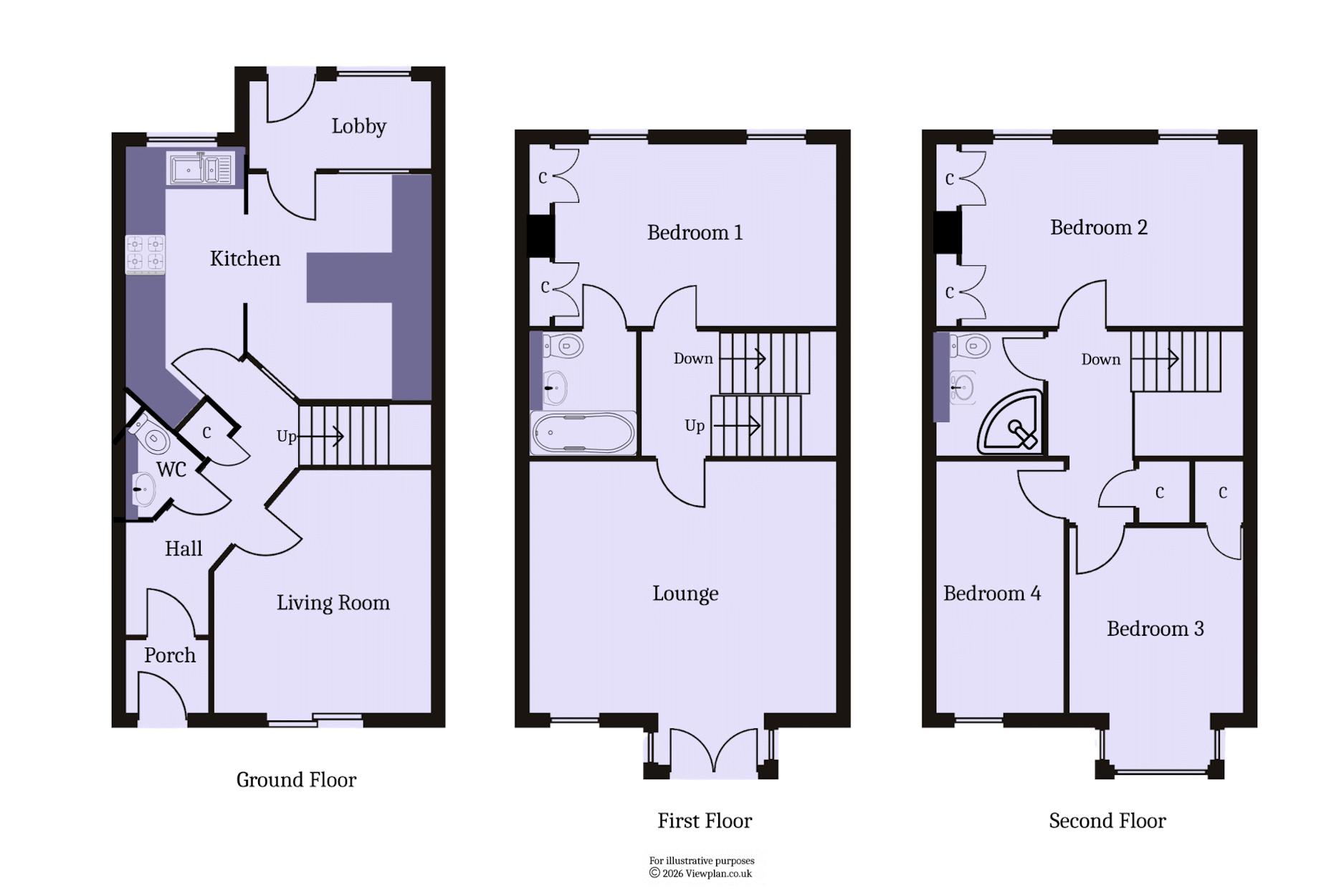12, Plas St. Pol De Leon, Penarth floorplan