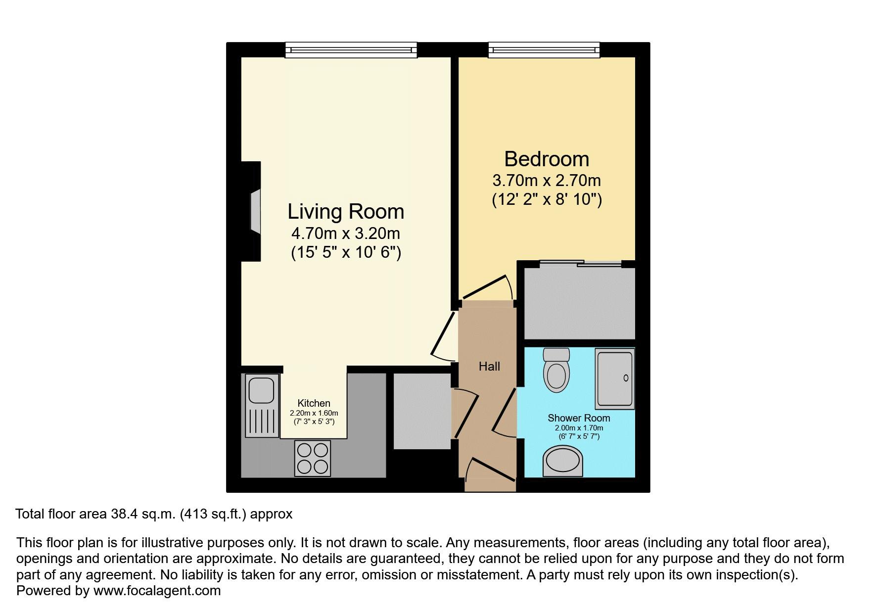 Flat 39,, Mere Court, Knutsford floorplan