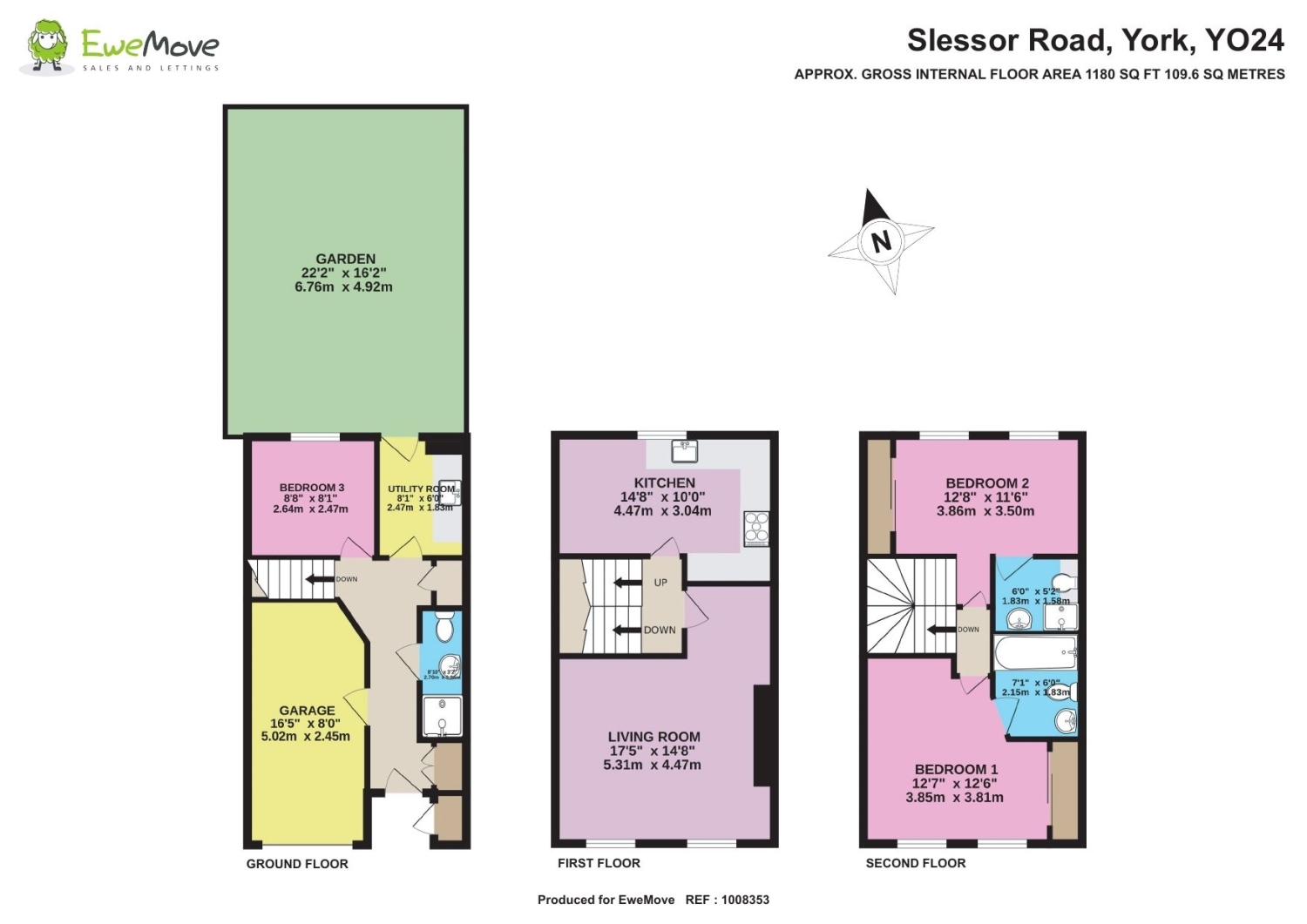 9, Slessor Road, York floorplan