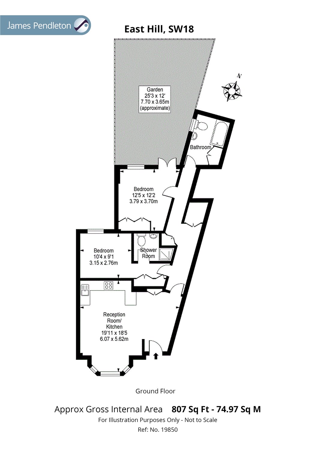 2 Bedrooms Flat to rent in East Hill, Wandsworth, London SW18