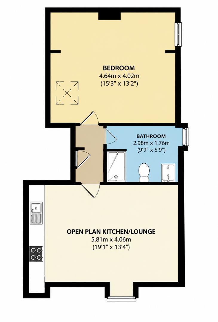 9B, St. Alban Street, Weymouth floorplan