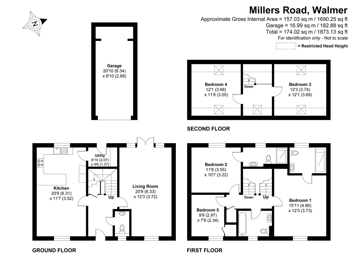 22, Millers Road, Deal floorplan