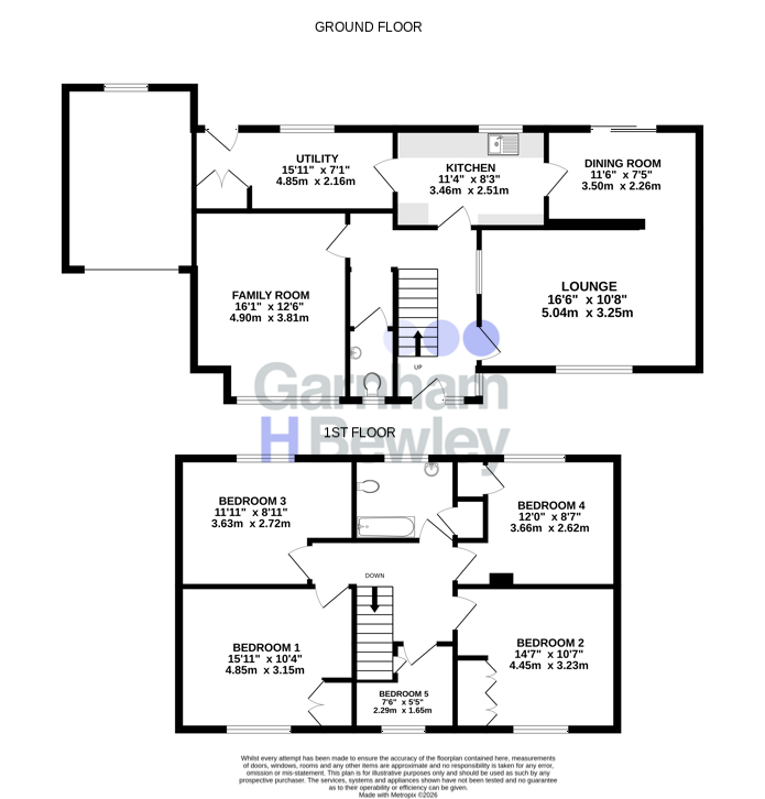 6, Acorn Close, East Grinstead floorplan