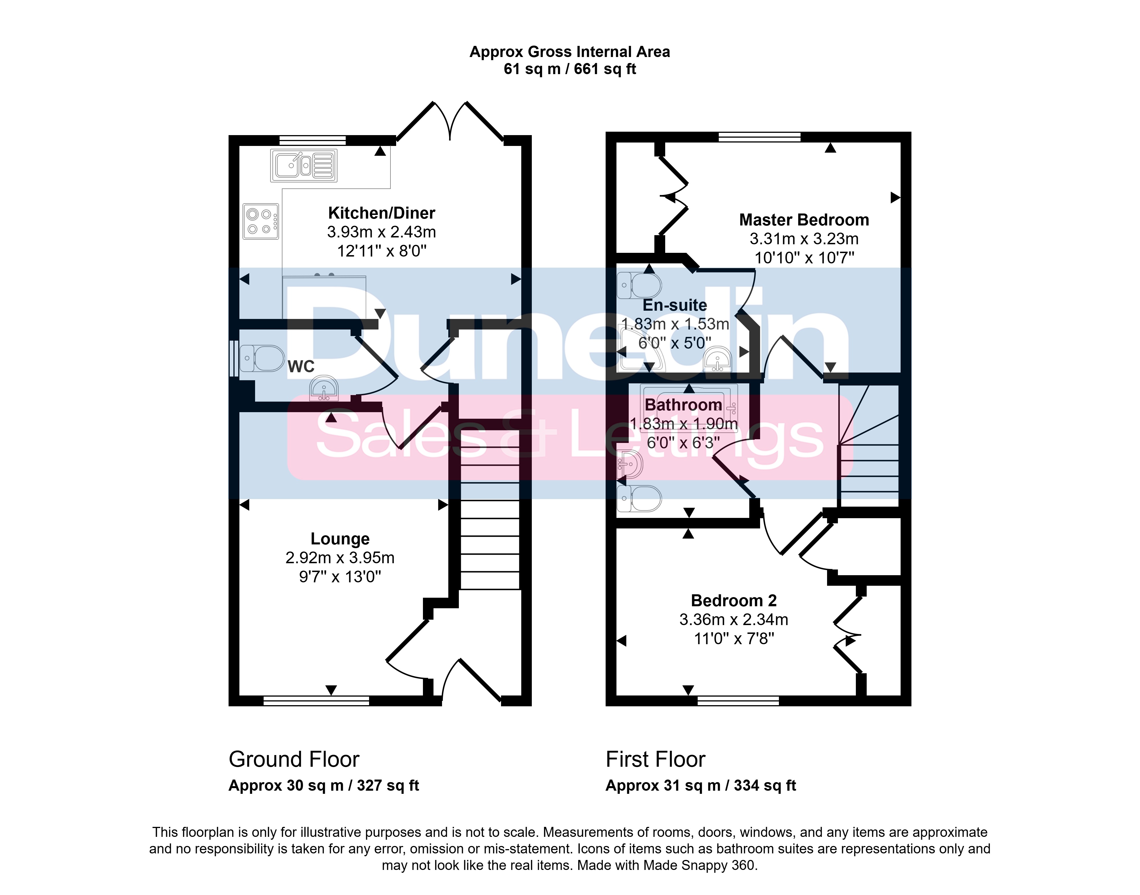 28, Topland Grove, Birmingham floorplan