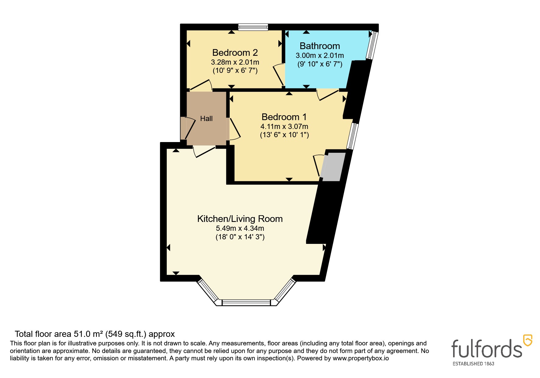 Flat 2, 2, Alexandra Terrace, Devon floorplan