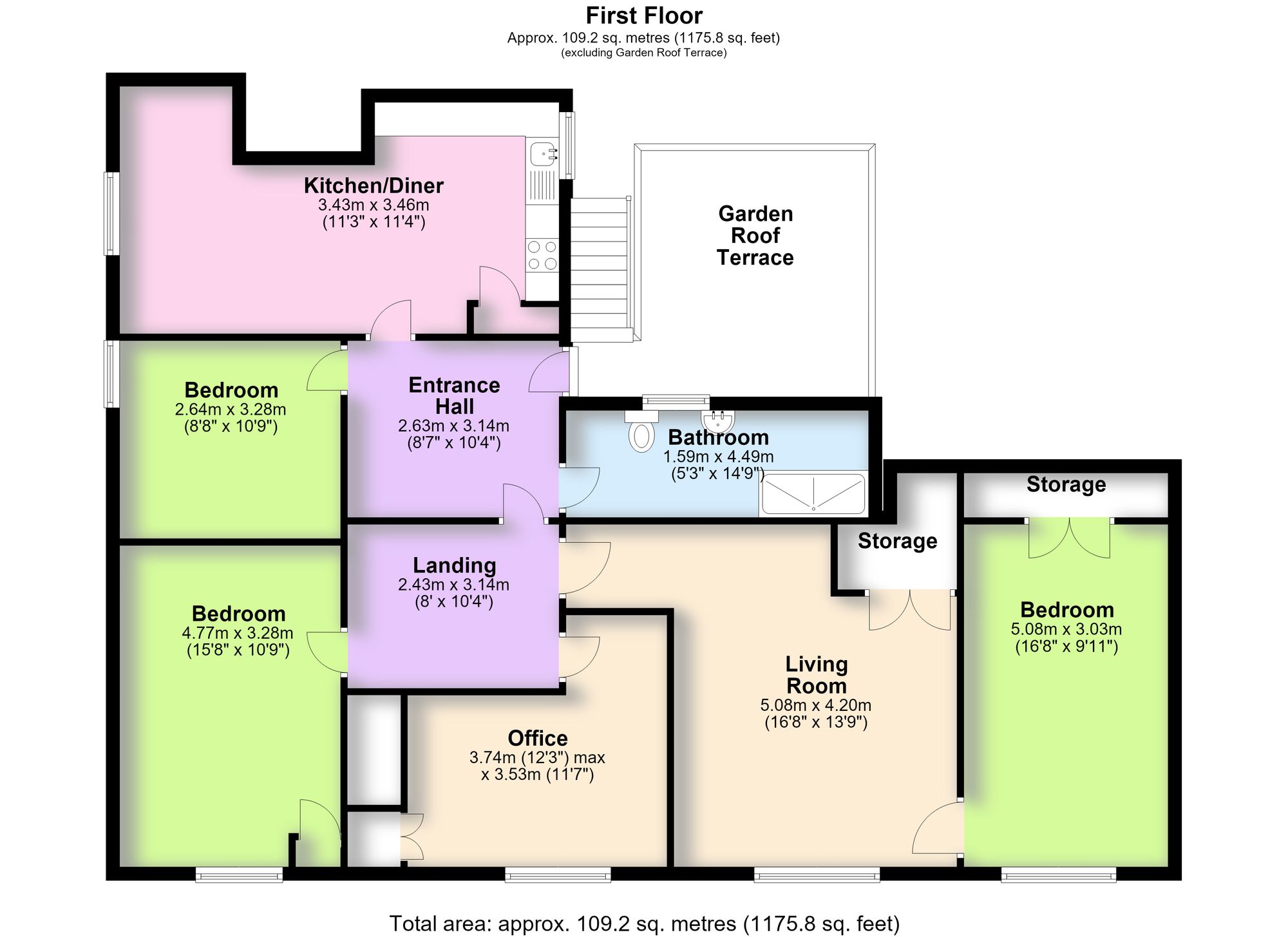 Flat, 4 Daventry Road, Rugby floorplan