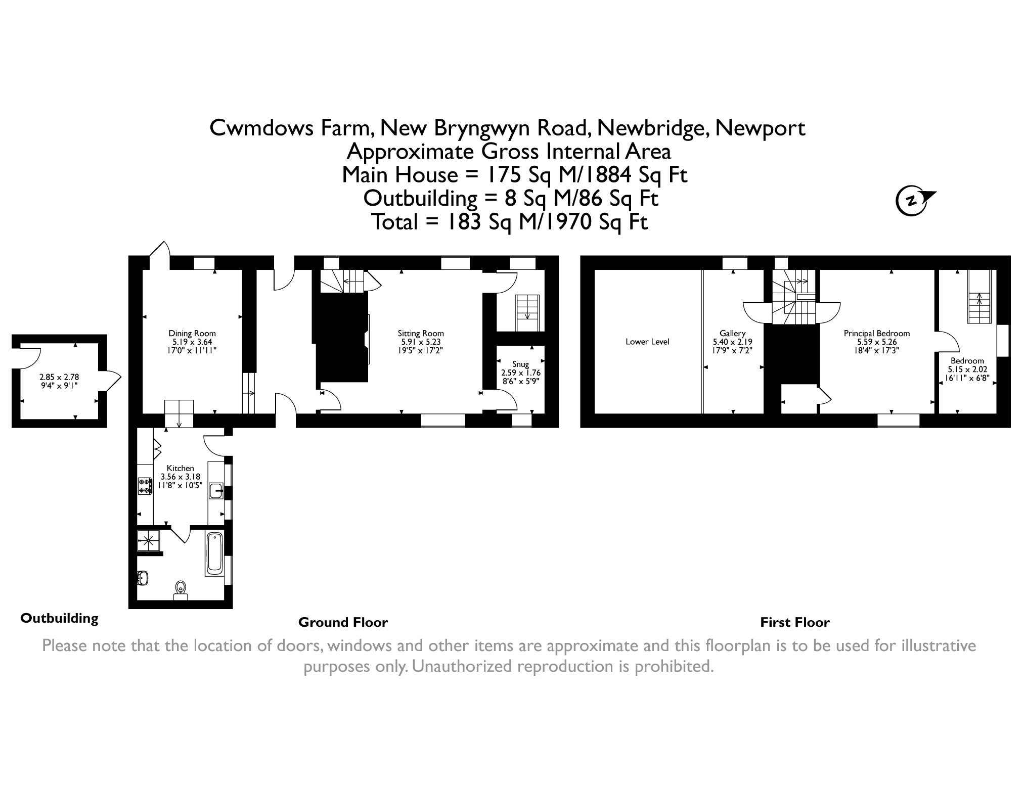 Cwmdows Farm, New Bryngwyn Road, Newbridge floorplan