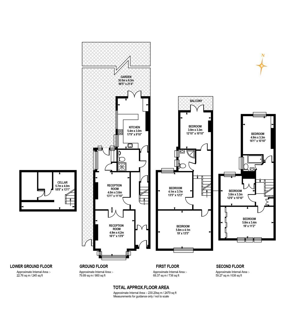 96, Grove Park, London floorplan