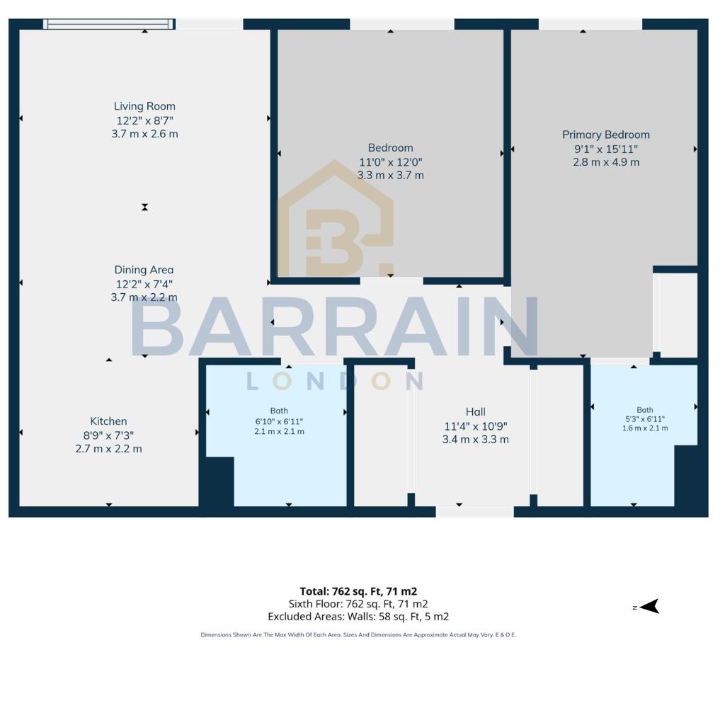 Flat 109 Himalaya Building, 11 Norah Smyth Road, London floorplan
