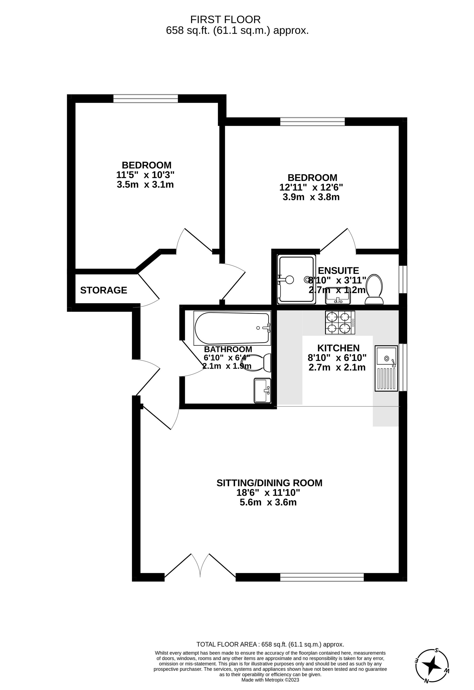 42 Sherwood Avenue, Aylesford floorplan