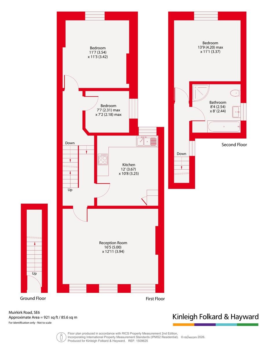 Flat B, 16, Muirkirk Road, London floorplan