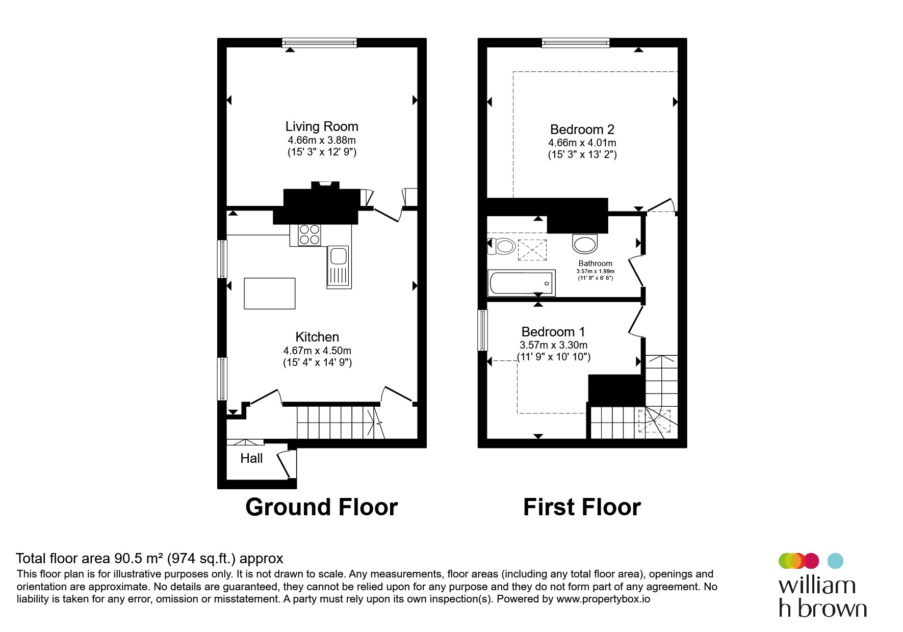 Flat 3, 20, Park Road, Cromer floorplan