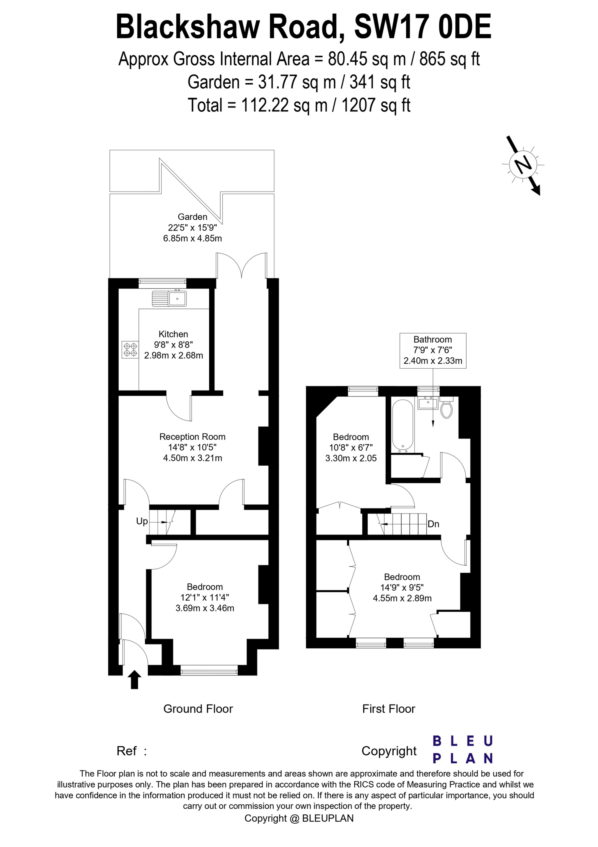 18, Blackshaw Road, London floorplan