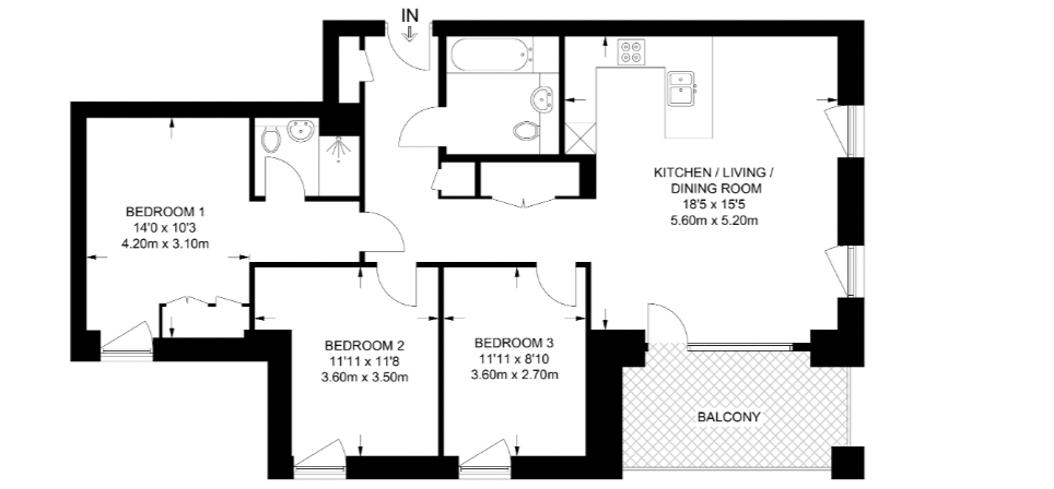 Bermondsey Place, Malt Street, London floorplan