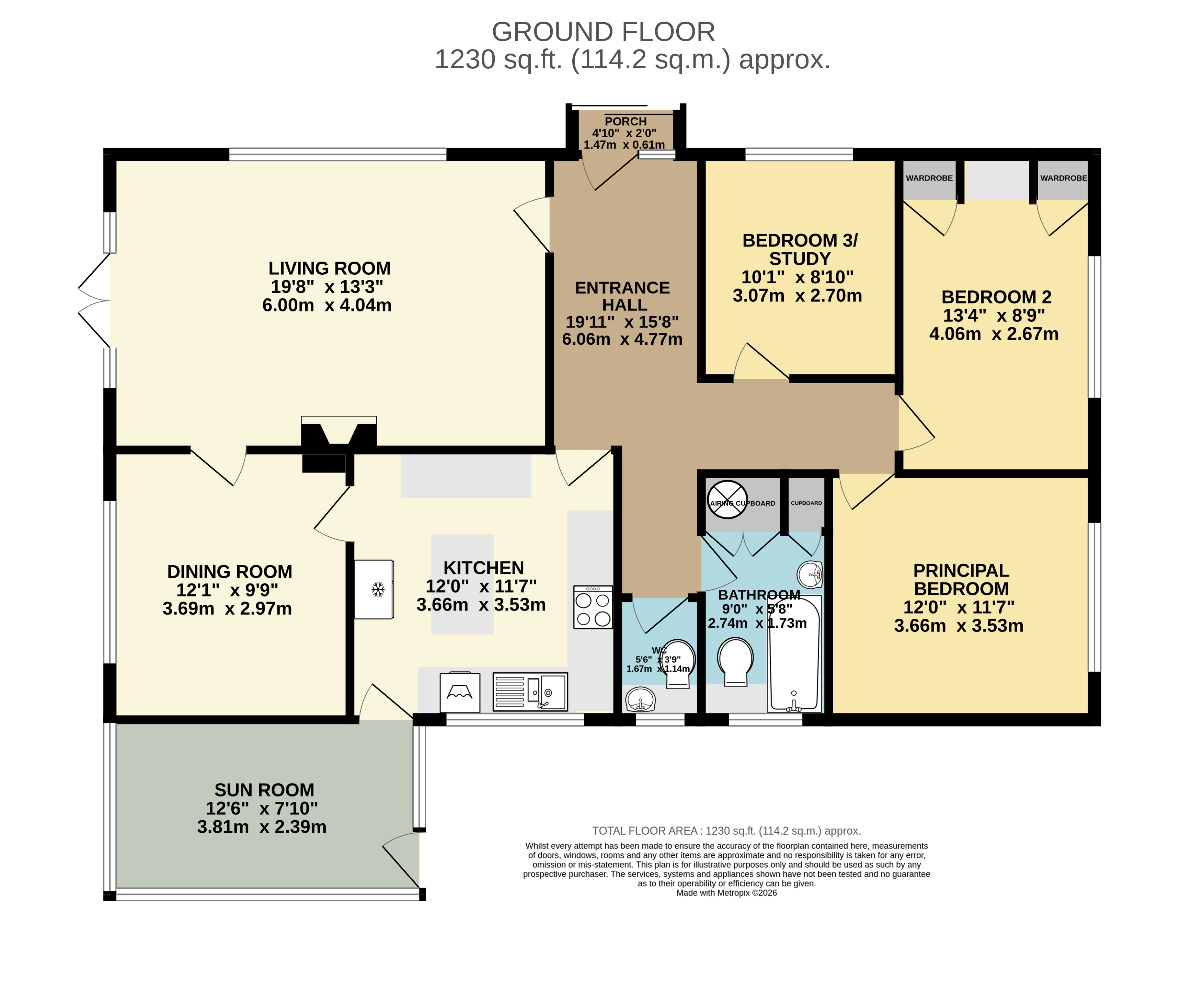 9 Le Banquage, Rue Du Beaumont, Alderney floorplan