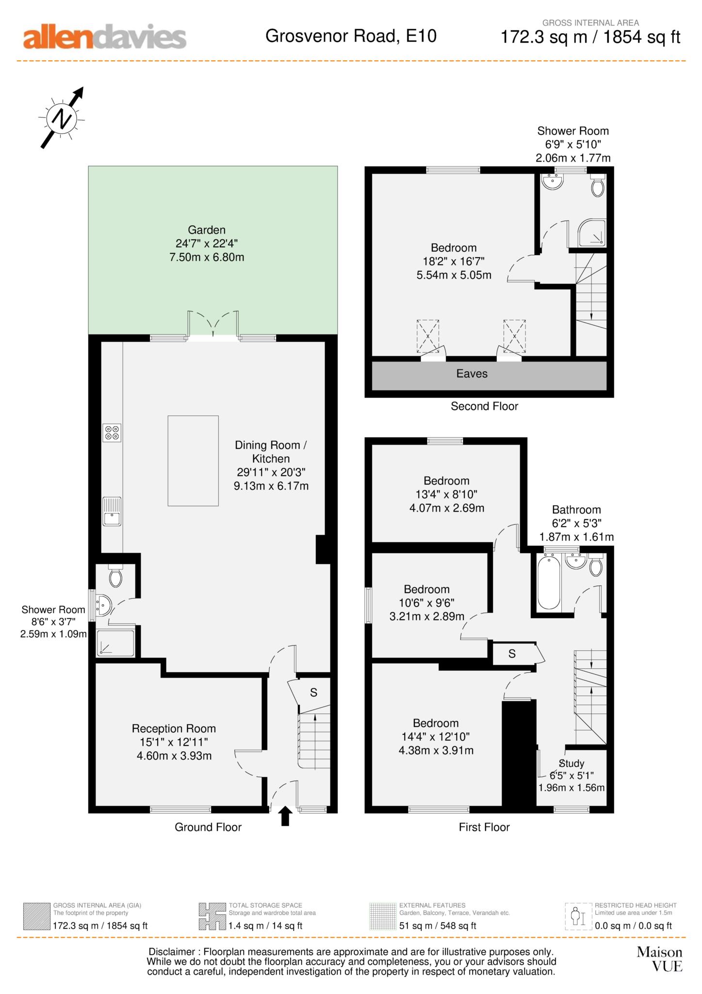 Grosvenor Road, Leyton, E10 floorplan