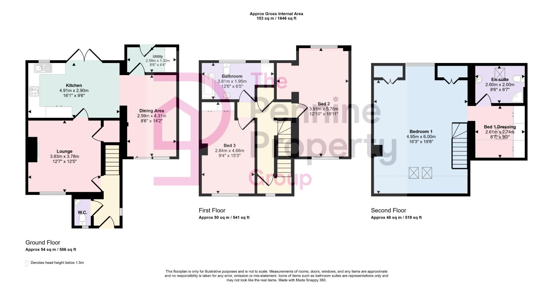 2, Royd Lane, Sheffield floorplan