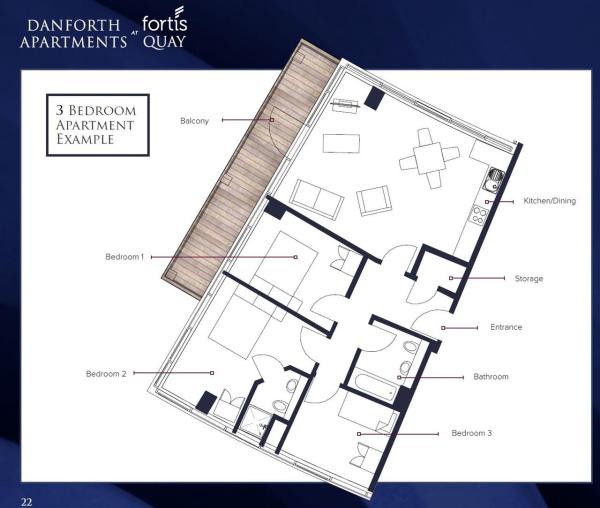 3 Bedrooms Flat for sale in Fortis Quay, Salford, Lancashire M50