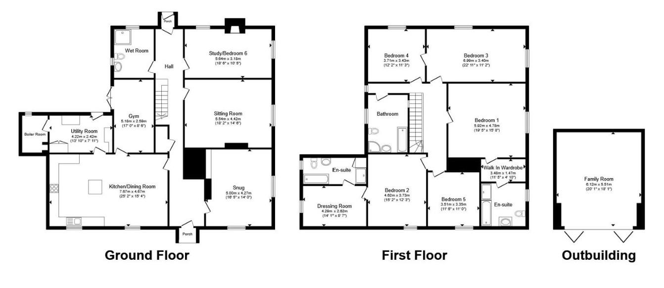 The Farmhouse, Walton Hall, Waltons Hall Road, Linford floorplan