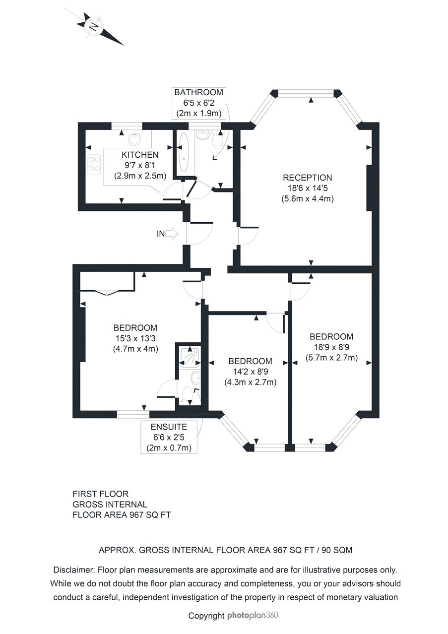 3 Bedrooms Flat to rent in Fairhazel Gardens, London NW6