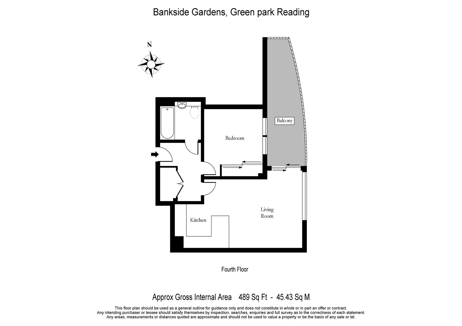 403  Bankside Gardens, Flagstaff Road, Reading floorplan