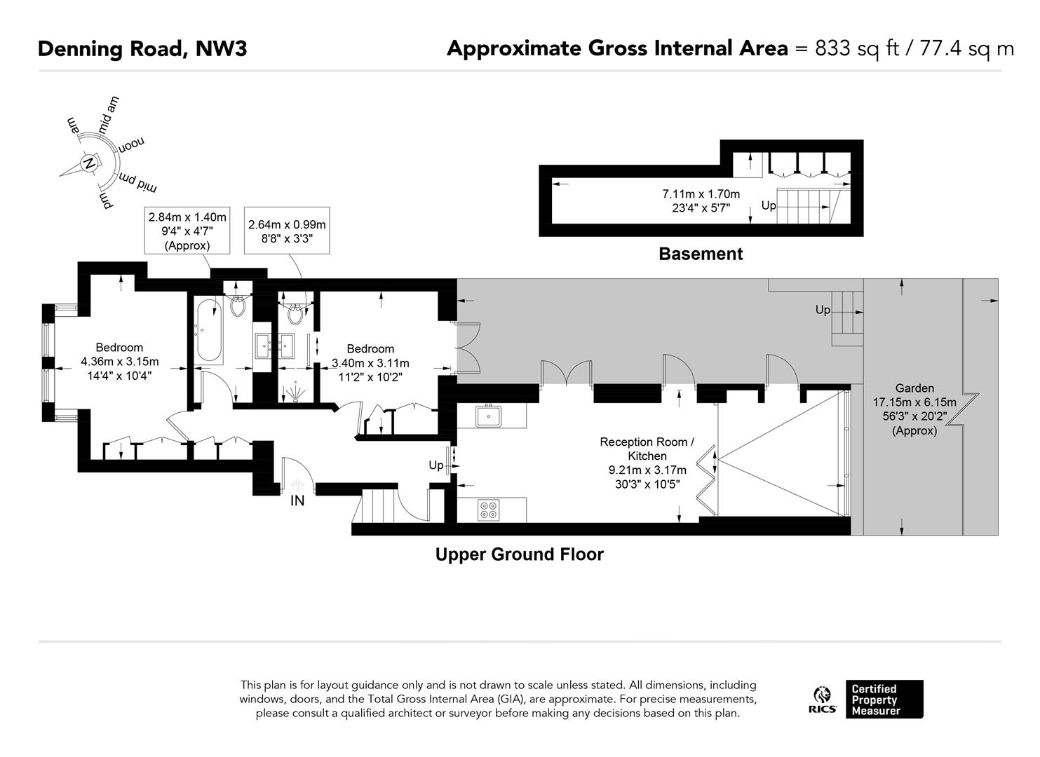 Denning Road, London floorplan