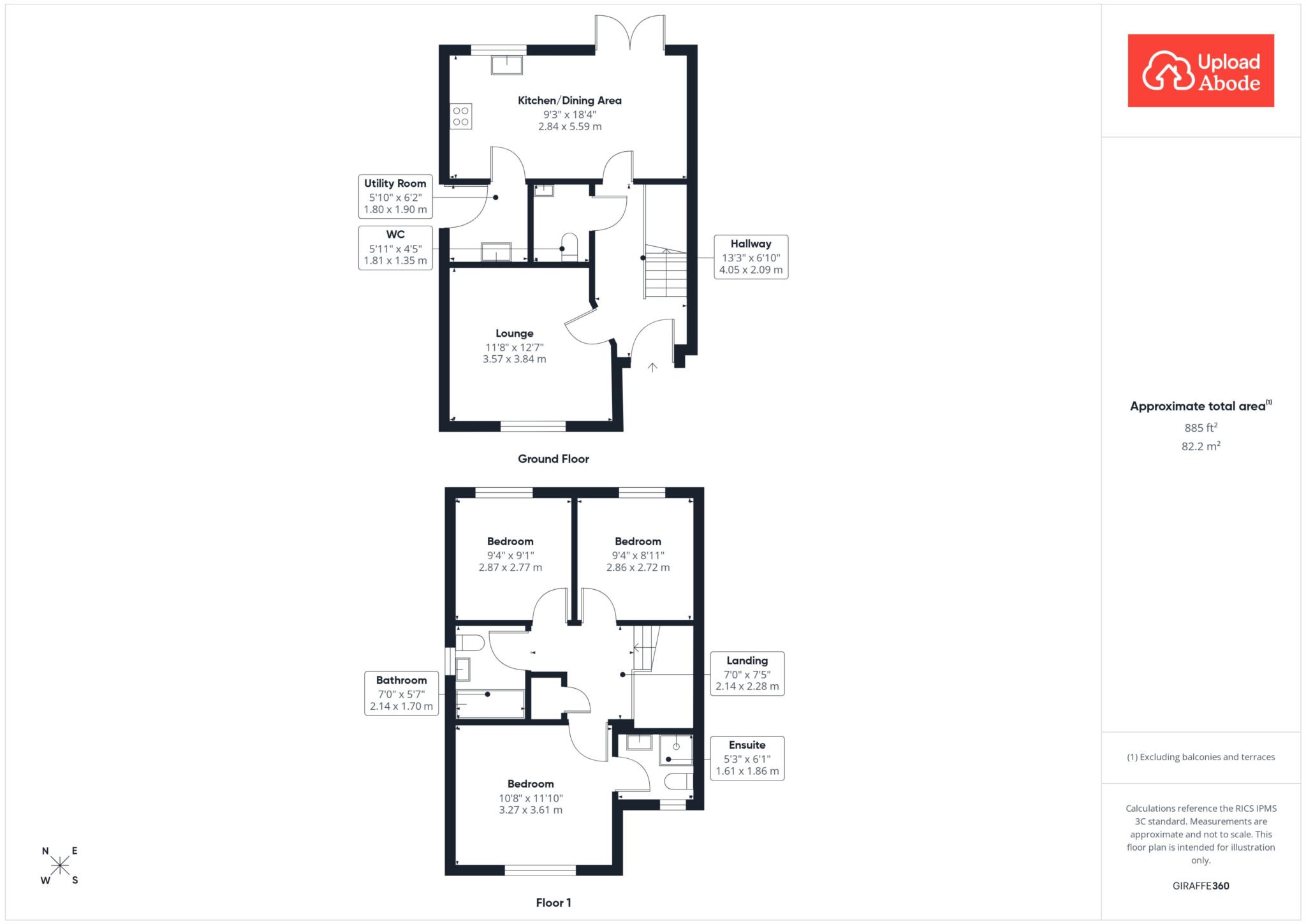 44, Sinclair Place, Carluke floorplan