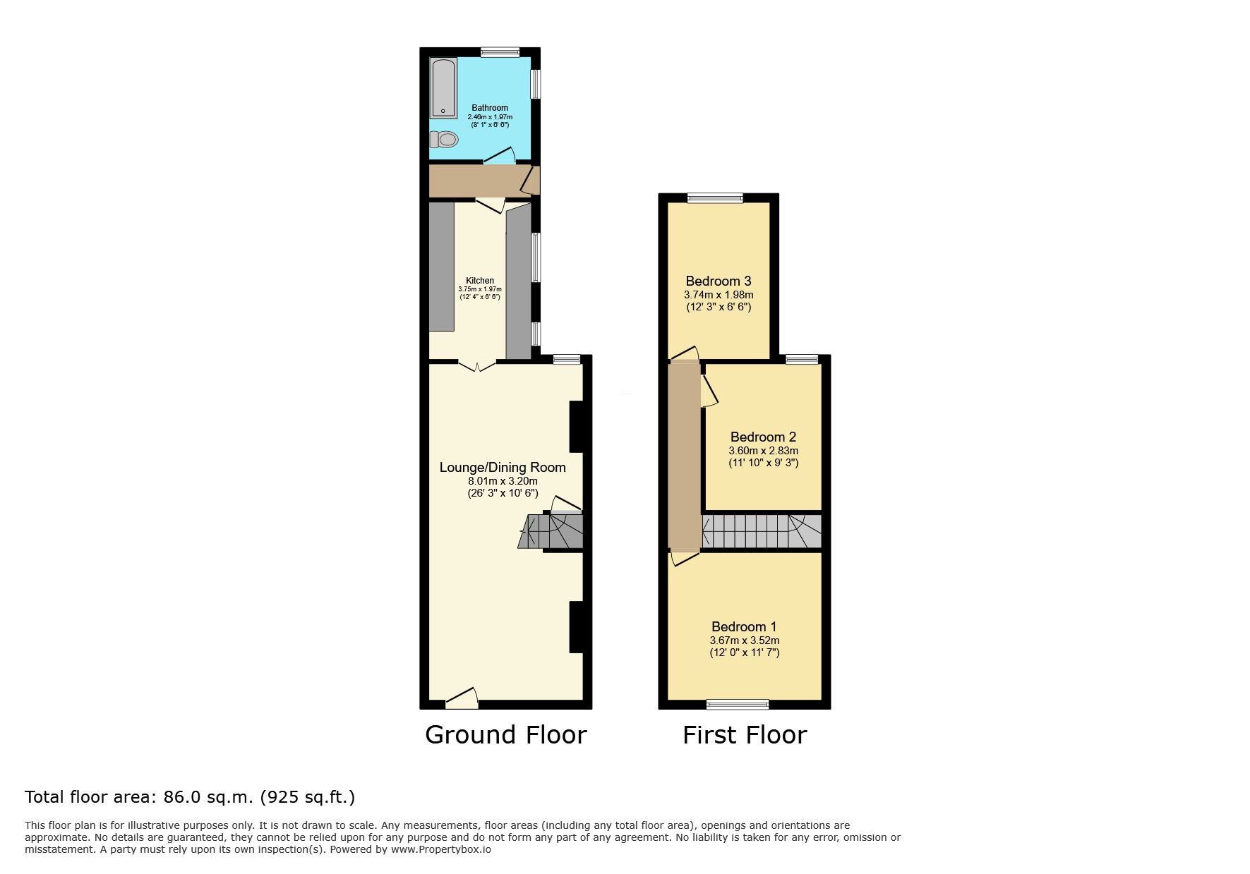 54 Warwick Street, Leicester floorplan