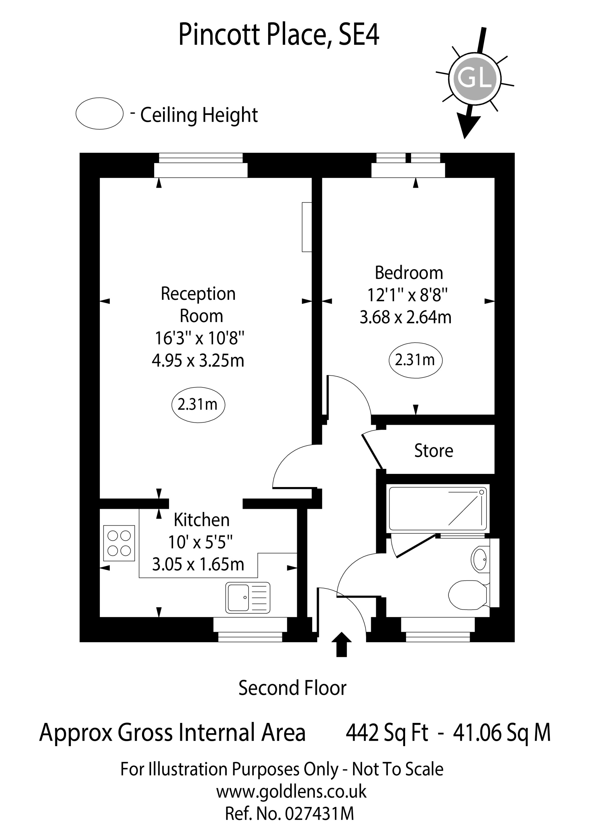 38, Pincott Place, London floorplan