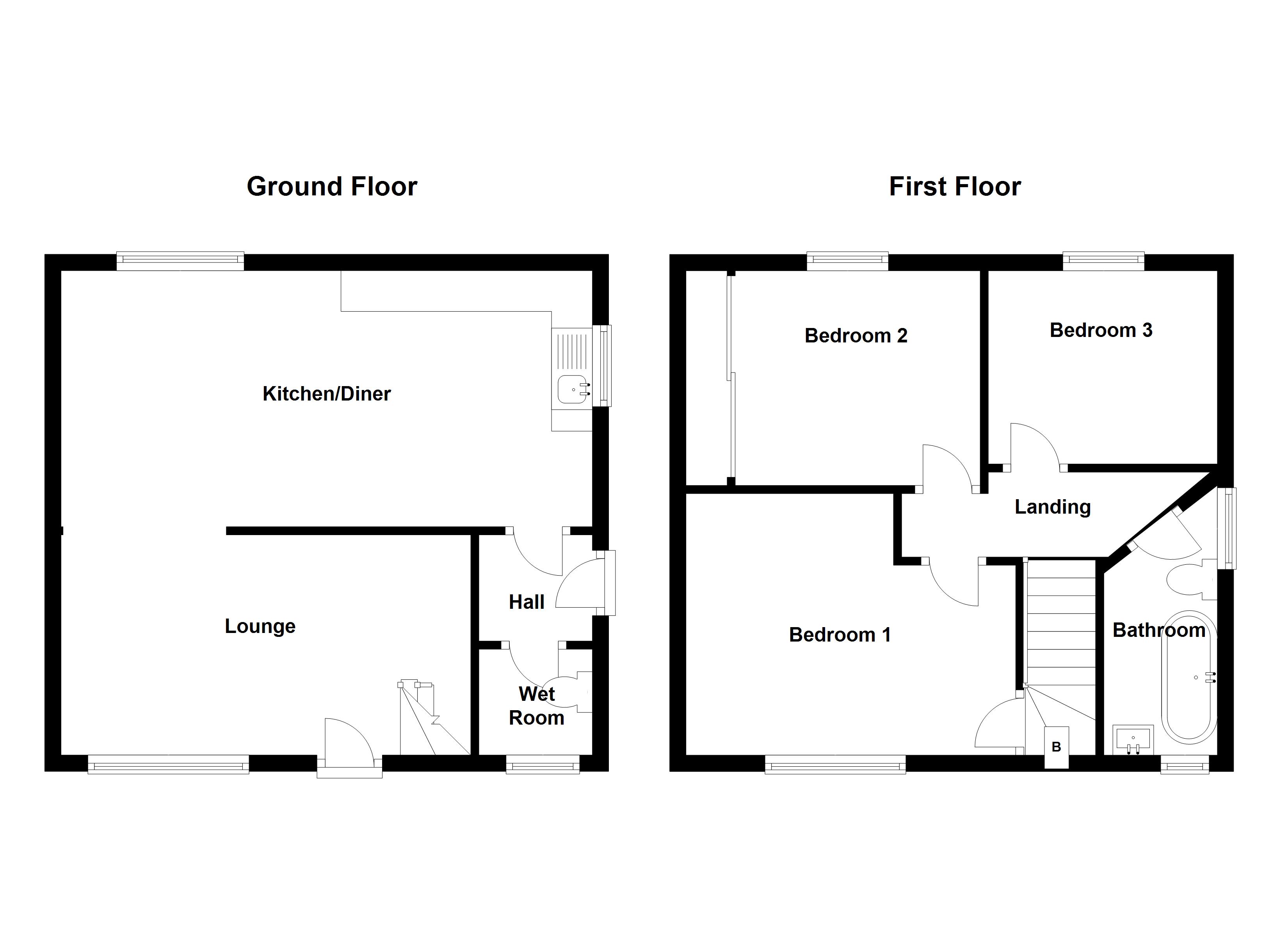 3 Bedrooms Semi-detached house to rent in Greenhill Place, Gelligaer, Hengoed CF82