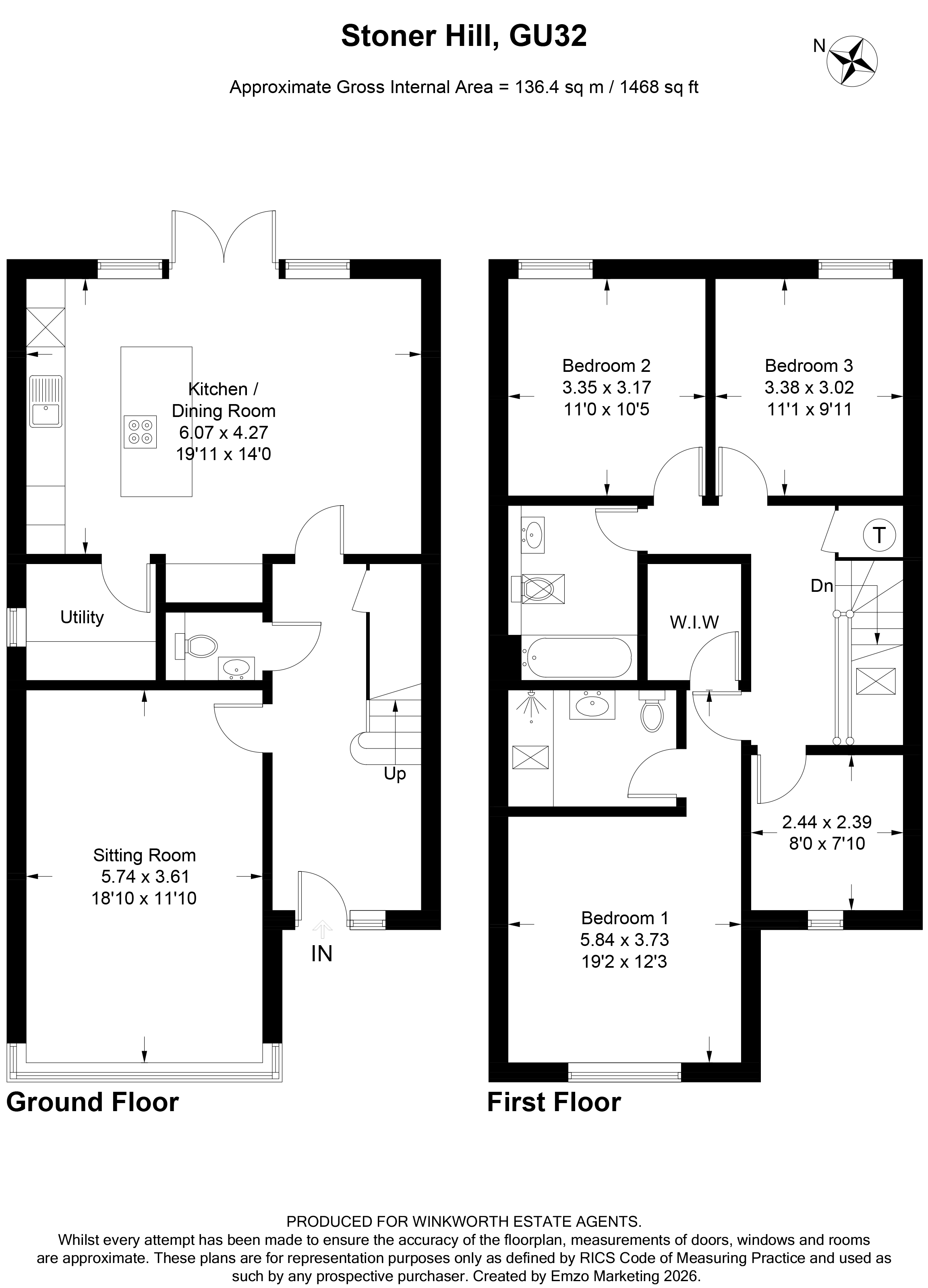Cricketers House,, Stoner Hill, Petersfield floorplan
