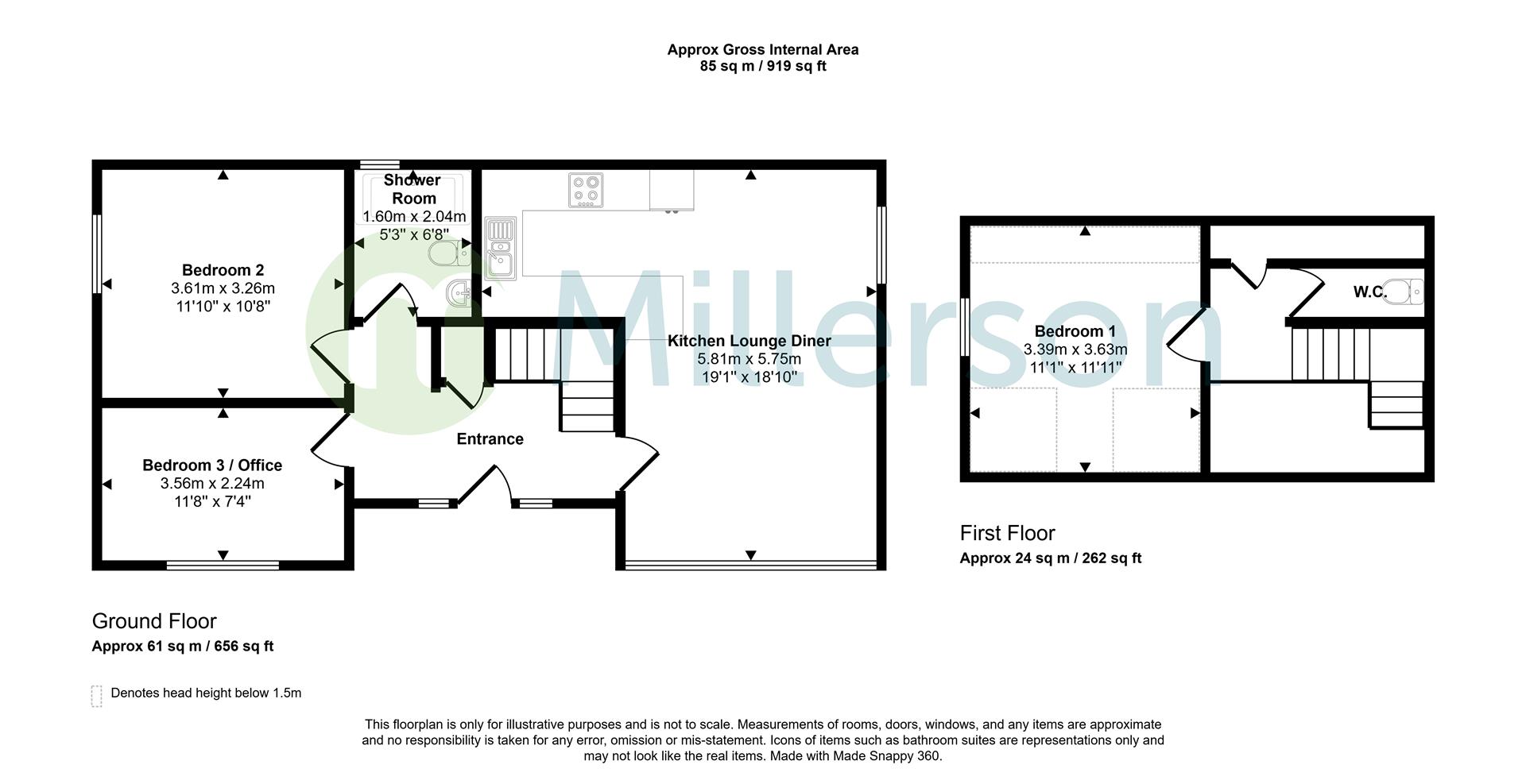 17, Beach Road, St. Austell floorplan