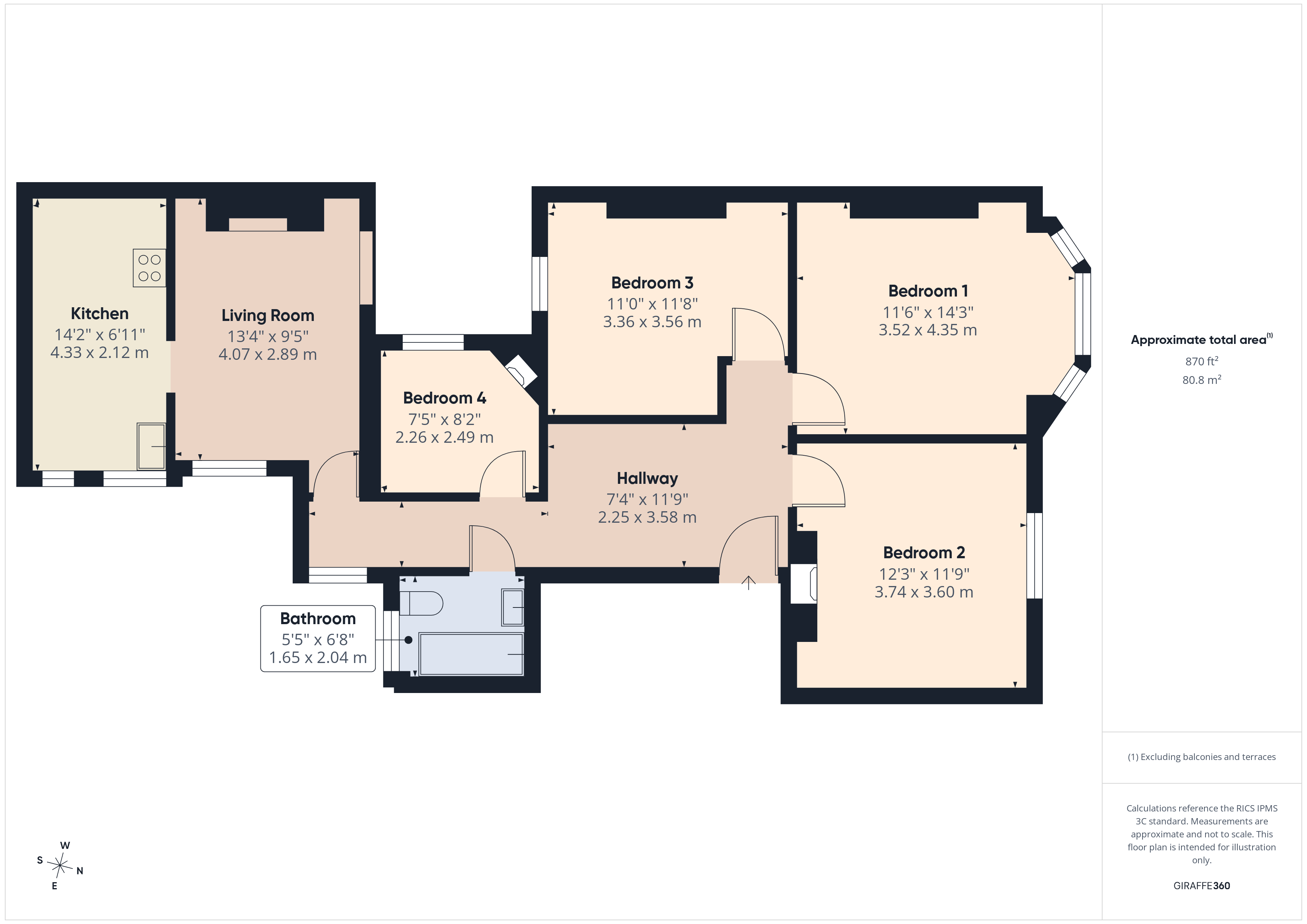 Rushcroft Road, London floorplan