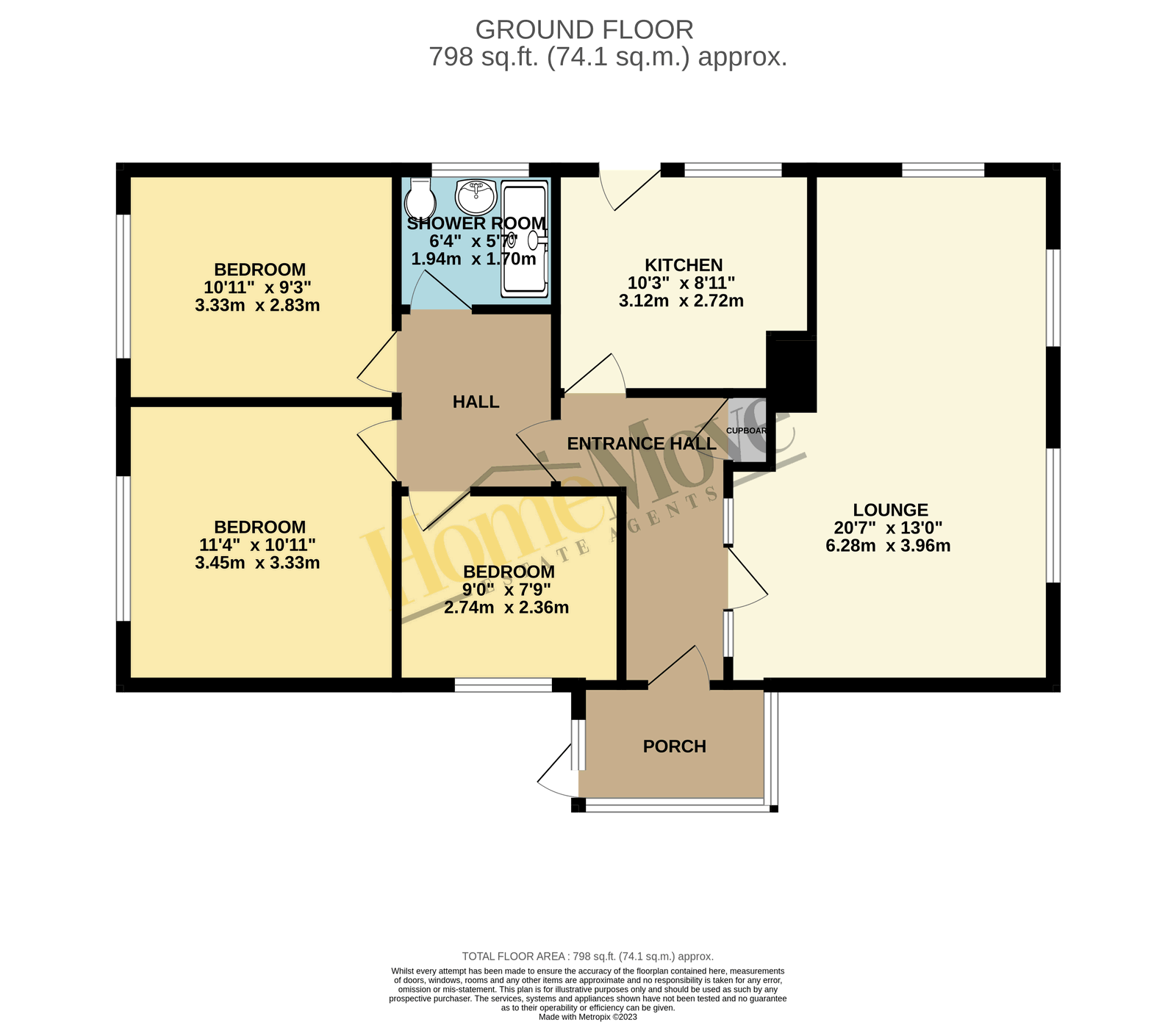 188, Lincoln Road, Skegness floorplan