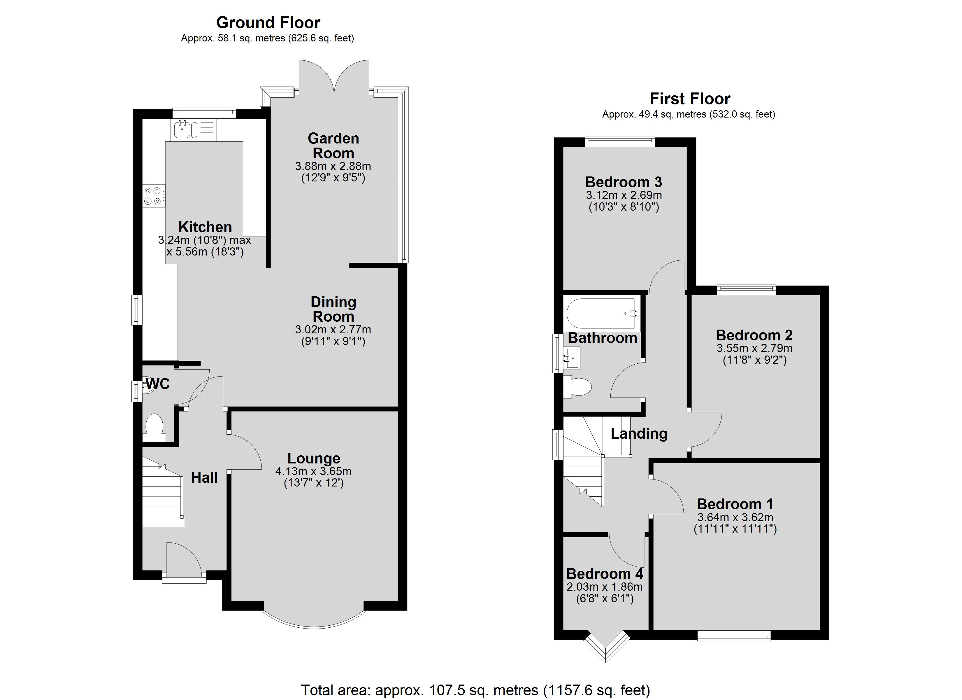 55, Lincoln Road, Lincoln floorplan