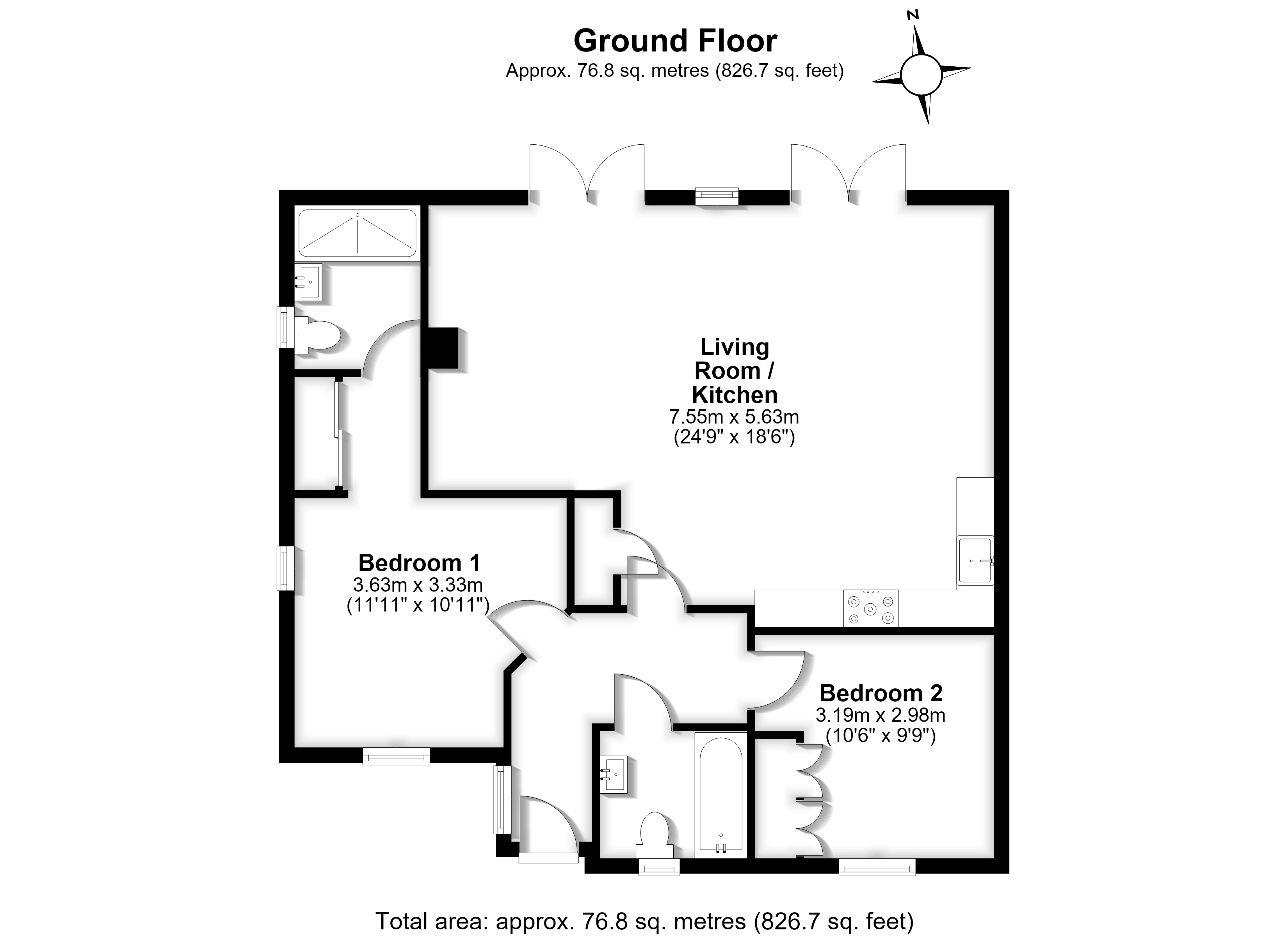 2, Camps Close, Takeley floorplan