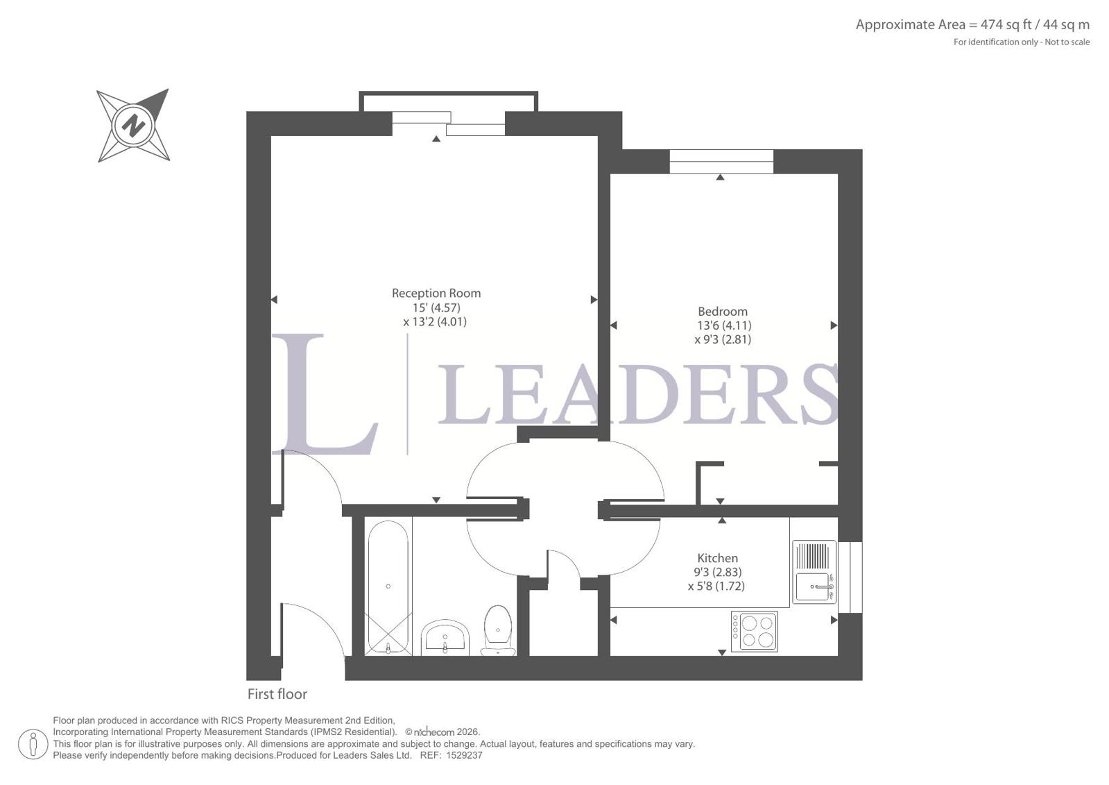 Flat 8, Windsor Court, 82, Bullar Road, Hampshire floorplan