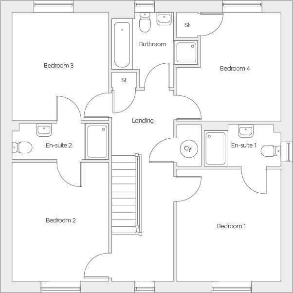 144, Chapelgarth, Sunderland floorplan