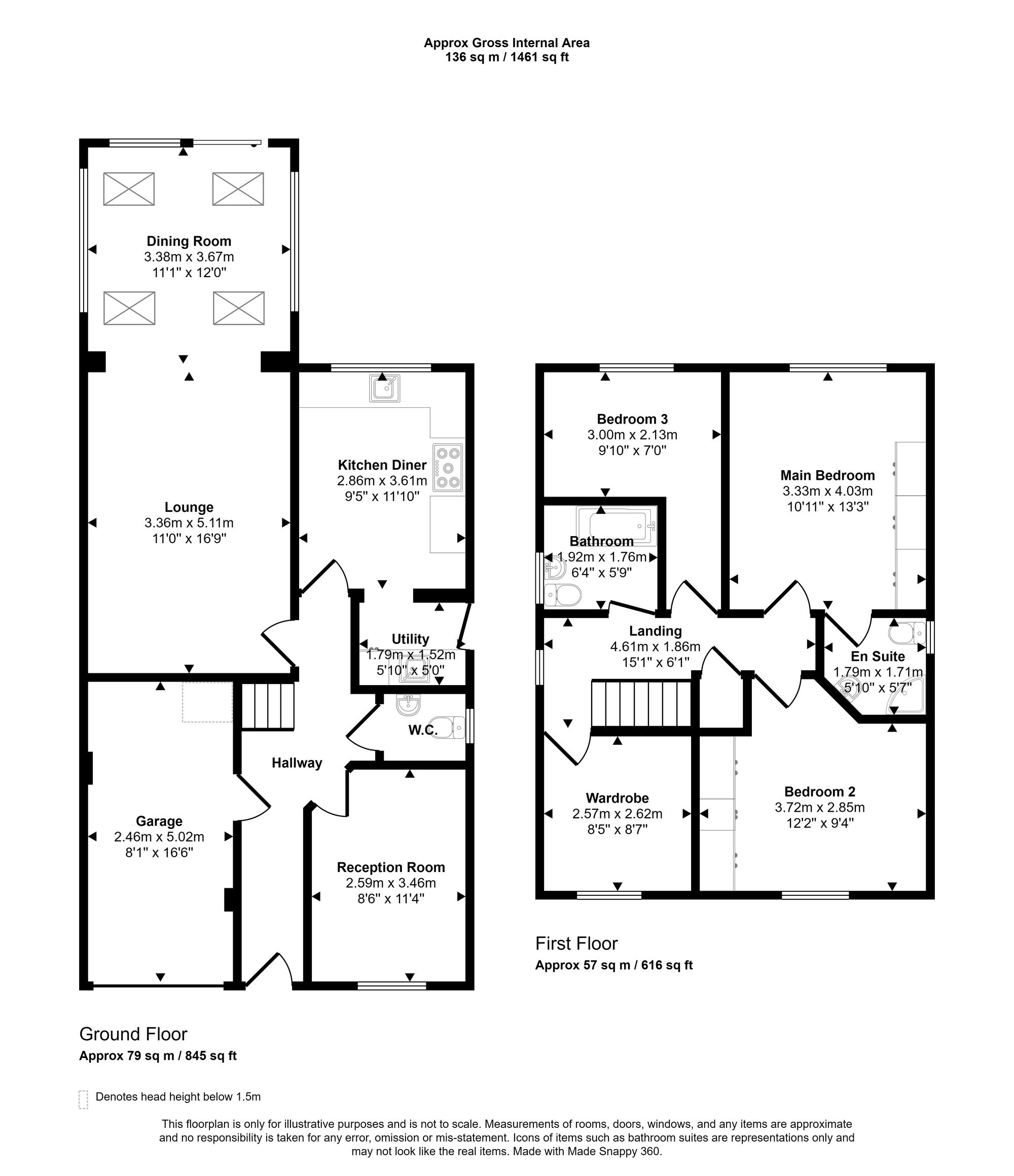 4 Stonemill Rise, Wigan floorplan