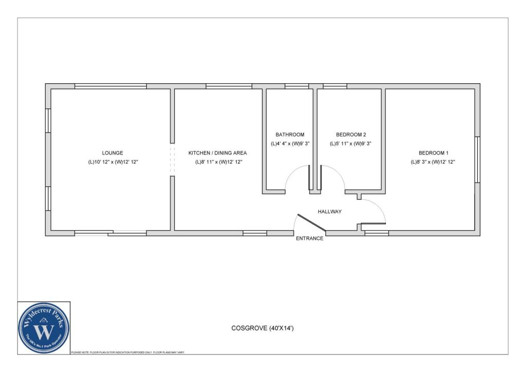 Willow Residential Park, Mancot floorplan
