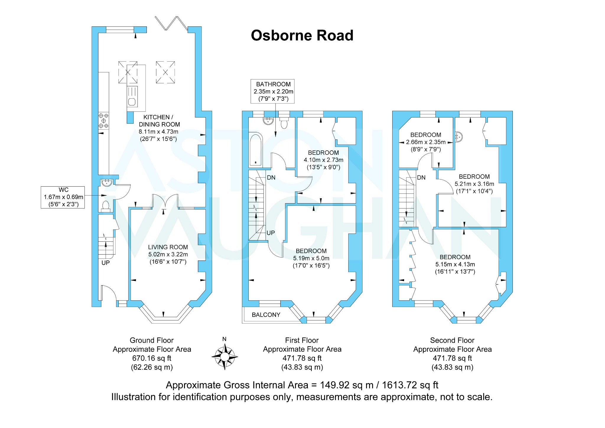 205, Osborne Road, Brighton floorplan